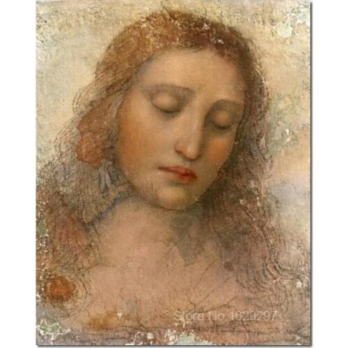 Art Painting by Leonardo Da Vinci Il Redentore High Quality Hand painted