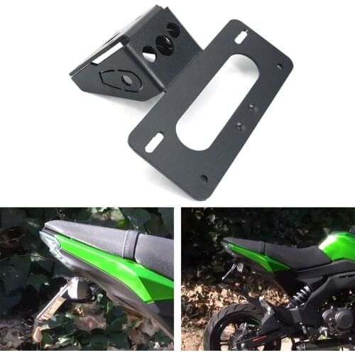 Motorcycle License Plate Holder Bracket Fit For Kawasaki Z125 Z125 Pro 2017 2018 2019 2020 2021 Rear Tail Tidy Fender Eliminator