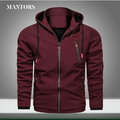 New Men Casual Military Jackets Hooded Coats Male Outdoor Cargo Windbreaker Jacket Windproof Autumn Outerwer Coat Solid Clothing