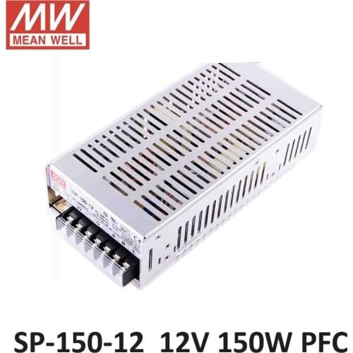 MEAN WELL SP-150-12 power supply unit 12V 12.5A 150W PFC function 85-264VAC input meanwell power supply 12V DC led driver 150W
