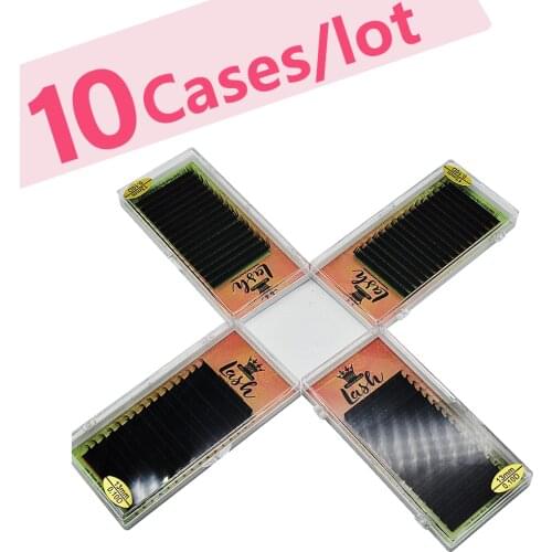 MASSCAKU Eyelashes Eyelash Extension Makeup 10 Trays lot 16 Rows High Quality Faux Cils