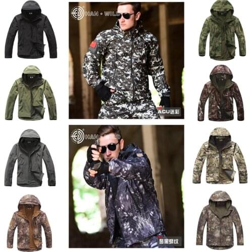 V 4.0 Lurker Softshell Jacket Men Tactical Jacket Outdoor Waterproof Windproof Camouflage Hunting Clothing