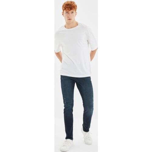 Trendyol Male Skinny Fit Harrow Destroylu Jeans TMNAW22JE0513