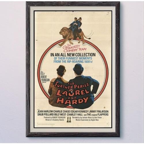 N438 THE FURTHER PERILS OF LAUREL DAND HARDY Vintage Classic Movie Wall Silk Cloth HD Poster Art Home Decoration Gift