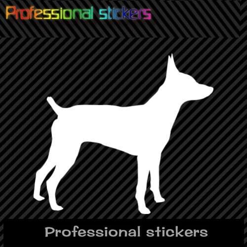 Animal Stickers Rat Terrier Sticker Die Cut Decal Self Adhesive Vinyl Dog Canine Pet Waterproof PVC