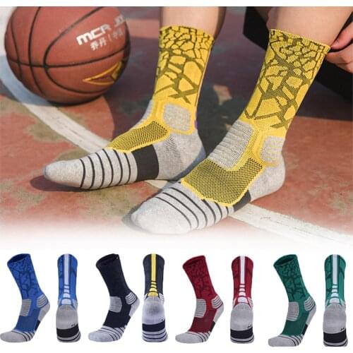 Non-Slip Basketball Man Socks Breathable Elasticity Cycling Socks Men Women Football Compression Socks Skateboard Running Sports