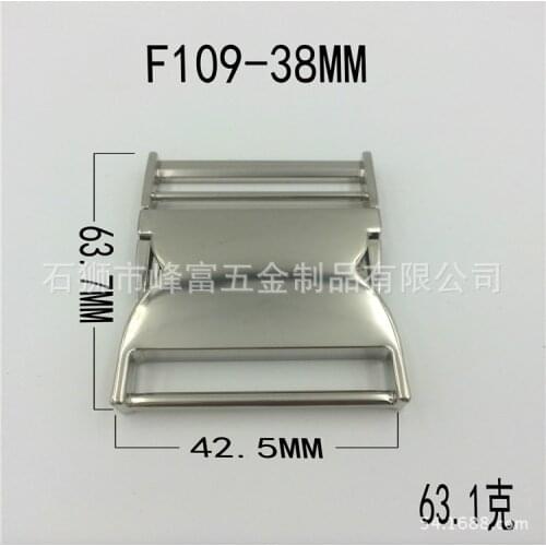 NEW 100Pcs 38MM Silver Color Custom Side Release Metal Buckles Shackle For 38mm webbing Wholesale Retail