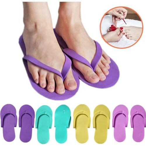 48Pair Disposable Nail art slippers Spa Pedicure Sandals Foam Slippers Pedicure Slippper for Salon Spa Pedicure Flip Flop Tools