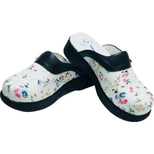 Orthopedic Sabo Slippers Doctor Nurse Hospital Cook Slippers Medical Slippers Heel Spur Reinforced Flat Sole Embossed Slippers