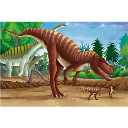 Hot 100pieces the dinosaur puzzle Educational toys for children the best gift for children