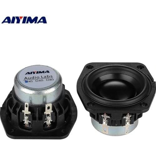AIYIMA 2 inch 4 Ohm 15W Bluetooth Portable Speaker Full Range Neodymium Low Frequency Loudspeaker For Peerless Speakers DIY 2PCS