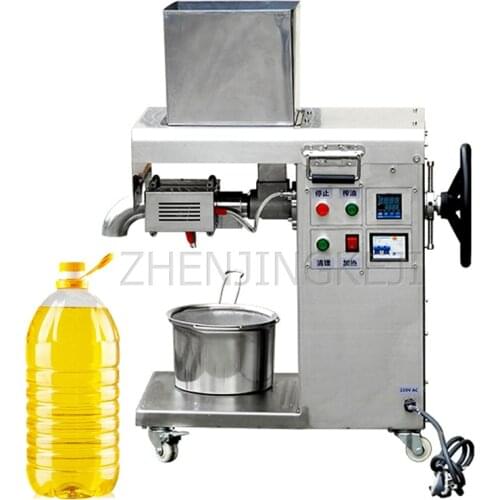 Stainless Steel Oil Press 2800W Soy Peanut Sesame Rapeseed Walnut Kitchen Appliance Commercial Home Desktop Squeeze Oil Machine