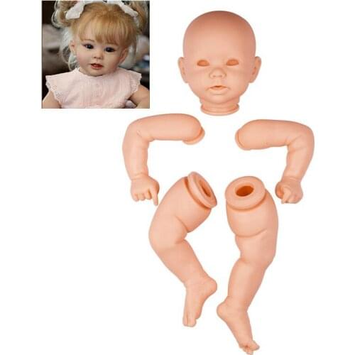 20 Inch Reborn Baby 51cm Blank Doll DIY Kit for Girls Unpainted Vinyl Realistic Doll Kit Unfinished Toy Parts Gift