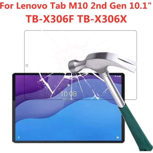 9H Tempered Glass For Lenovo Tab M10 2nd Gen 10.1 Inch Screen Protector TB-X306F X306X Anti Fingerprint HD Clear Protective Film