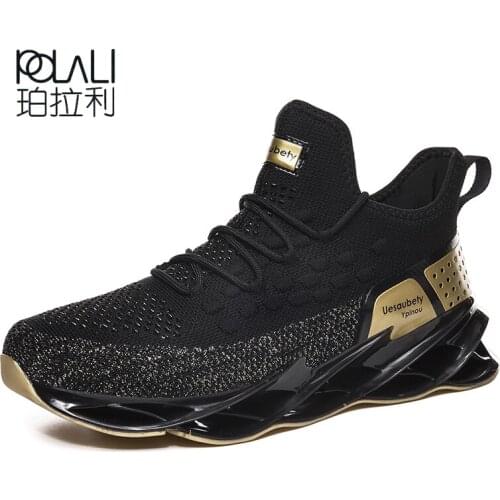 2020 Spring Outdoor Men Running for Men Jogging Walking Sports Shoes High-quality Lace-up Athietic Breathable Blade Sneakers