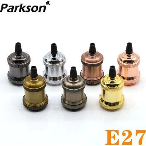 Vintage Edison Lamp Holder E27 DIY Socket Base Retro Aluminum 85-265V Industrial Fitting Decoration Fixture Lampholder Screw