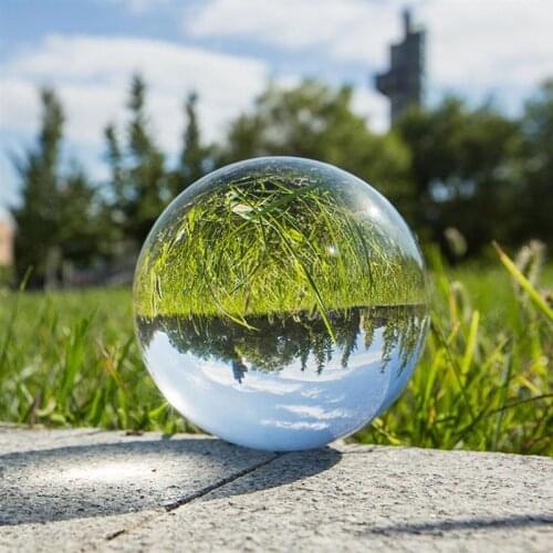 100MM Crystal Ball Photography Prop Meditation Ball Contact Juggling Glass Sphere Display