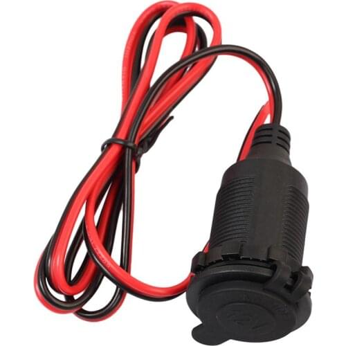 12/24V DC Female Car Cigar Cigarette Lighter Socket Plug Connector Adapter for Universal Car Accessory Power Cigar Lighter Socke