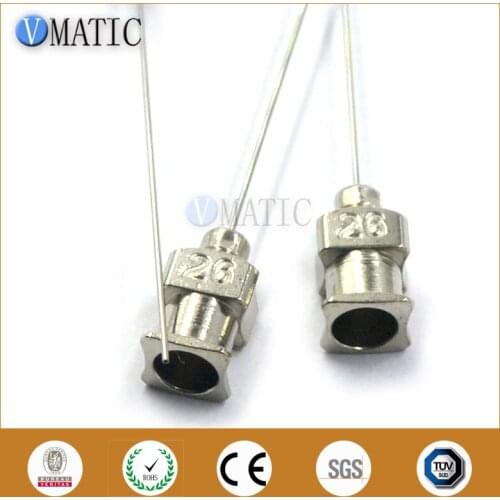 Free Shipping 12Pcs 1 Inch Tip Length 26G Metal Needle Stainless Steel Blunt Needles