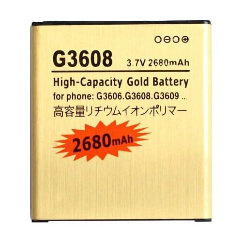 1x 2680mAh EB-BG360CBC Gold Replacement Battery For Samsung Galaxy Core Prime G360 G360F G3608 G3606 G3609 Bateria Batterij