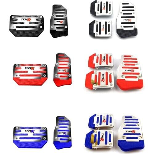 2pcs/3pcs Car Aluminum Foot Treadle Footrests Pedal Cover Pad Non-slip Car Clutch Brake Gas Part Auto Interior Decor Accessories