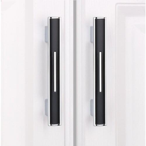 256mm long size modern fashion solid top quality silver white kitchen cabinet wardrobe door handles chrome drawer dresser knobs