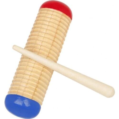 50%HOTGuiro Shaker Sturdy Easy to Use Solid Wood Wooden Guiro Shaker for Gifts