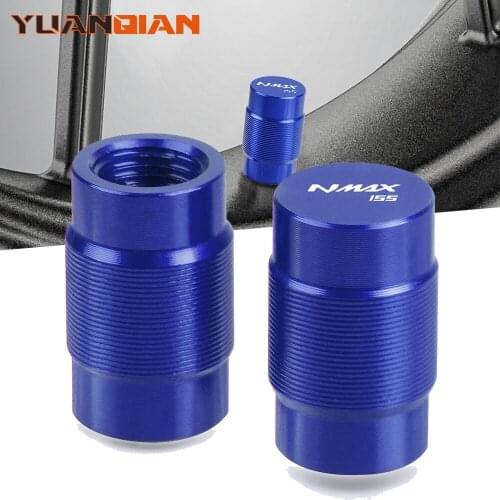 Motorcycle Accessories Couple Aluminum For YAHAMA NMAX155 155 RVehicle Wheel Tire Valve Stem Caps Covers Universal cycle