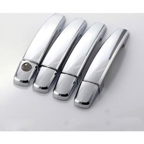 Car styling ACCESSORIES FIT FOR Peugeot 408 2010-2013 CHROME DOOR HANDLE COVER TRIM MOLDING CATCH OVERLAY