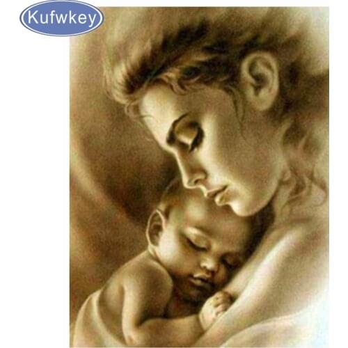 Diy custom diamond painting kits diamond painting Mothers Hug full square/round diamond cross stitch Diamond embroidery mosaic