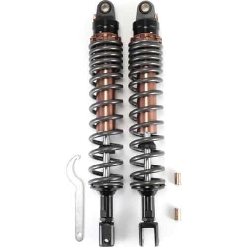 New 1 Pair 415MM 420MM Type U 8MM Motorcycle Shock Absorber for Honda Yamaha Suzuki Kawasaki Dirt Bikes Gokart ATV Black