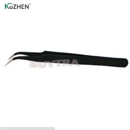 Stainless Steel Antistatic Curved Straight Eyebrow Tweezers Make Up Led Light Eyelash Eyebrow Hair Removal Tweezers