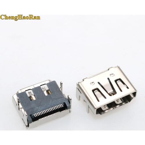 ChengHaoRan 1pcs HD HDMI Socket Connectors 4 Foot Laptops TV Interface HDMI Jacks 19 pin
