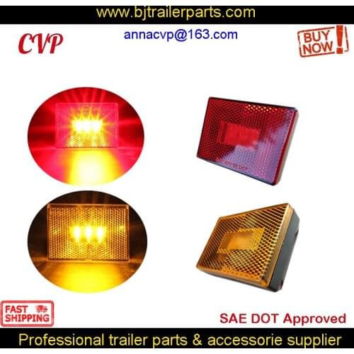 CVP DOT LED Trailer Side Marker Light Clearance Lamp Reflector Outline Markers RV Parts Camper Caravan Accessories