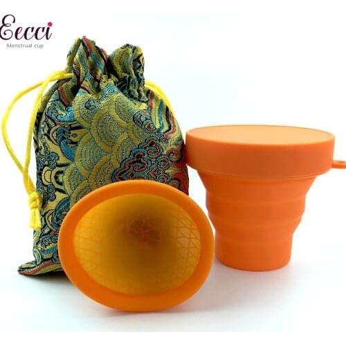 Menstrual cop Disk Flat-fit Design Menstrual Cup Extra-Thin Silicone Menstrual Disc with sterilizer Tampon/Pad Alternative