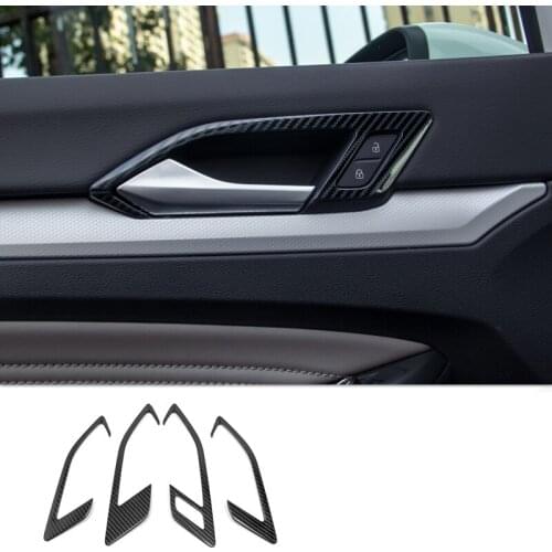 For Volkswagen VW Golf 8 MK8 R 2021 2022 ABS Matte Inner Car styling Inner Door Handle Bowl Cover Trim Stickers Auto Accessories