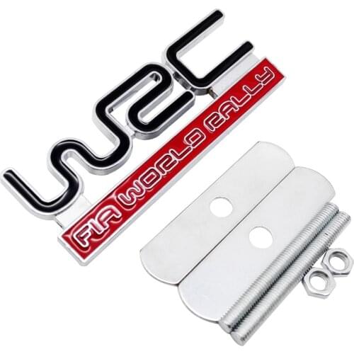 For WRC Car Grille Emblem Badges For Subaru Forester Ford Focus Toyota Mitsubishi VW Volvo Jeep Citroen Auto Sticker Accessories