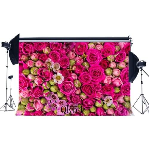 Photography Backdrops Valentines Day Fancy Blooming Rose Flowers Kids Adutls Lover Portraits Background