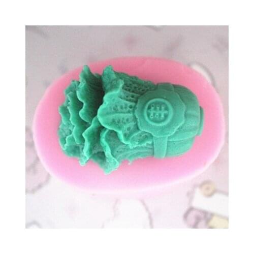 Chinese Cabbage clay pottery mould silicone mold cake mold soap Mold chocolate mold FM