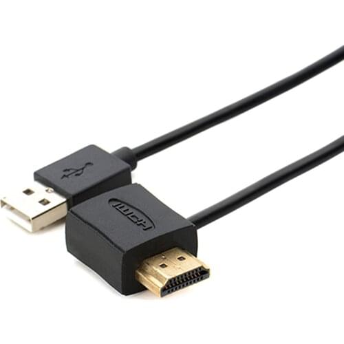 Portable 50CM USB 2.0 HDMI Male To Female Adapter Extender Power Supply Connector Cable For 1080P HDTV Male Cable Adapter