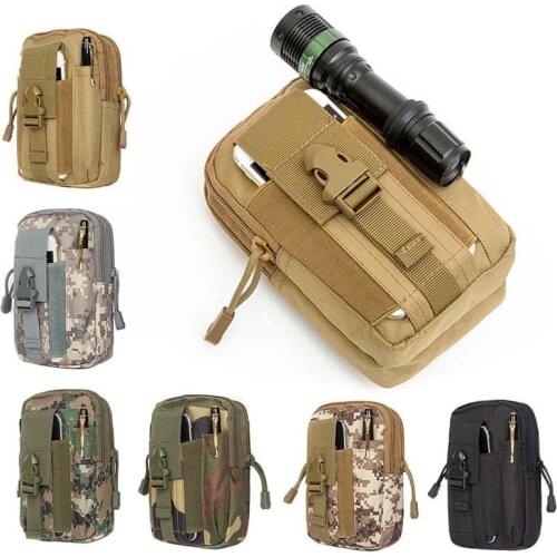 WolFAce Men Camping Bags Tactical Pouch Belt Waist Pack Bag Pocket Military Waist Running Pouch Travel Outdoor Tool