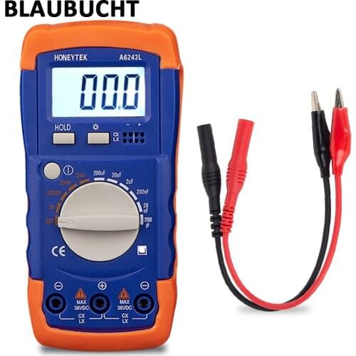 A6243L Professional Digital LCR Meter 2000pF-200uF 2mH-20H Capacitor Inductance Meters Tester electrical measuring instruments