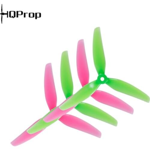 HQProp Ethix S3 5X3.1X3 5031 5inch 3-Blade Propeller Pink+Green Watermelon for RC FPV Racing Freestyle 5inch 4S 6S Drones