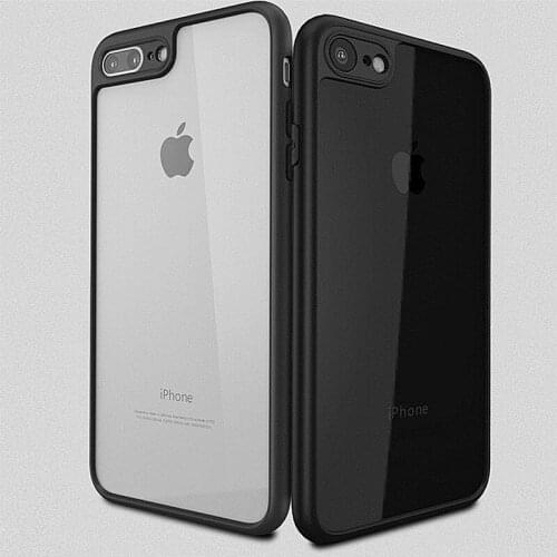 Transparent Anti-scratch Anti-oil Soft Silicone Shockproof Bumper Phone Case for IPhone 6 6s 6p 6sp 7 7p 8 8p X Clear Back Cover