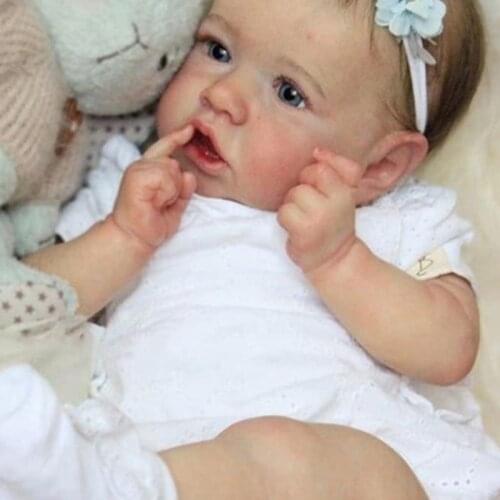 Realistic Bebe Reborn girl Dolls Full Silicone Doll/Cloth body doll soft touch children gift 22 inch