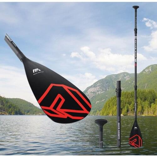 Upgrade Carbon Guide Semi Carbon SUP Paddle Red Black Stand Up Paddle Board Professional Racing Paddle Kayak Paddle B0302770