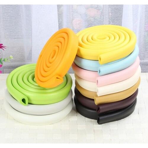 ''U' Style 2m New Baby bumper strip Baby Safety Corner protector Glass Table Edge Corner Guards Cushion Strip YYT196