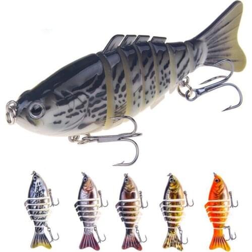 16g 10cm swimbait lure Multi Jointed fish Wobblers Lifelike Fishing Lure 7 Segment Sea Bass Swimbaits Crankbait Hard Bait Tackle