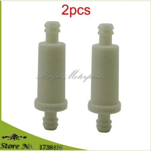 2pcs Small Inline Fuel Filter For Polaris # 2530009 2670071 ATV Sportsman Magnum Snowmobile Ranger