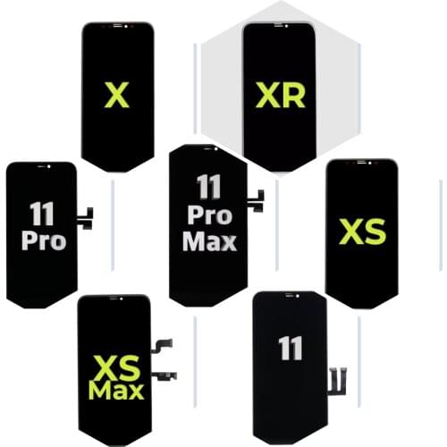 AAA+++RJ Incell Screen for IPhone X XS XR XS Max 11 Pro LCD Display Replacement Assembly Digitizer Touch Pantalla Perfect Repair